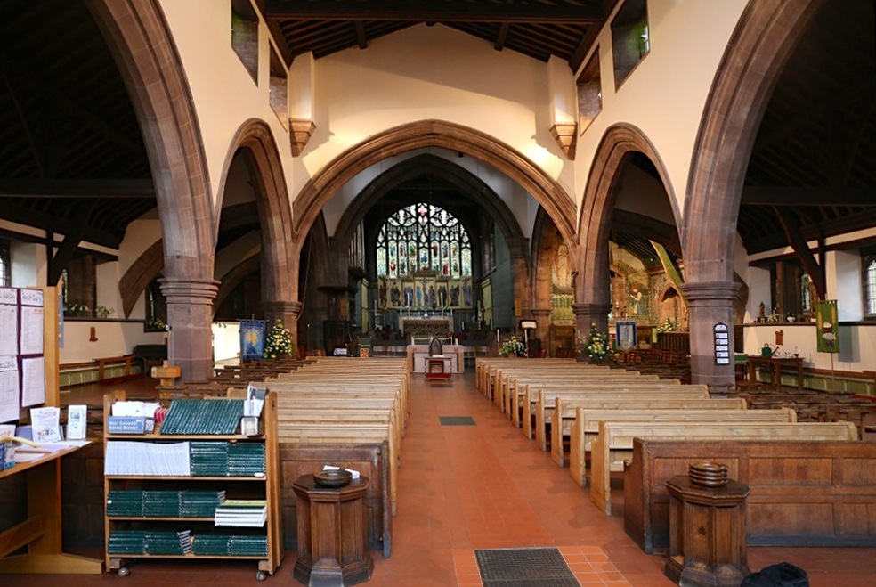 #SundayThoughts "A serious house on serious earth it is" (Larkin), &amp; often full of wonderful treasures with a spiritual dimension. Alec Hamilton's "Arts and Craft Churches" bring this home to us.  victorianweb.org/art/architectu… (On  right: All Saints' Compton, photo by <a href="/MikeCritchlow/">Mike Critchlow</a>)