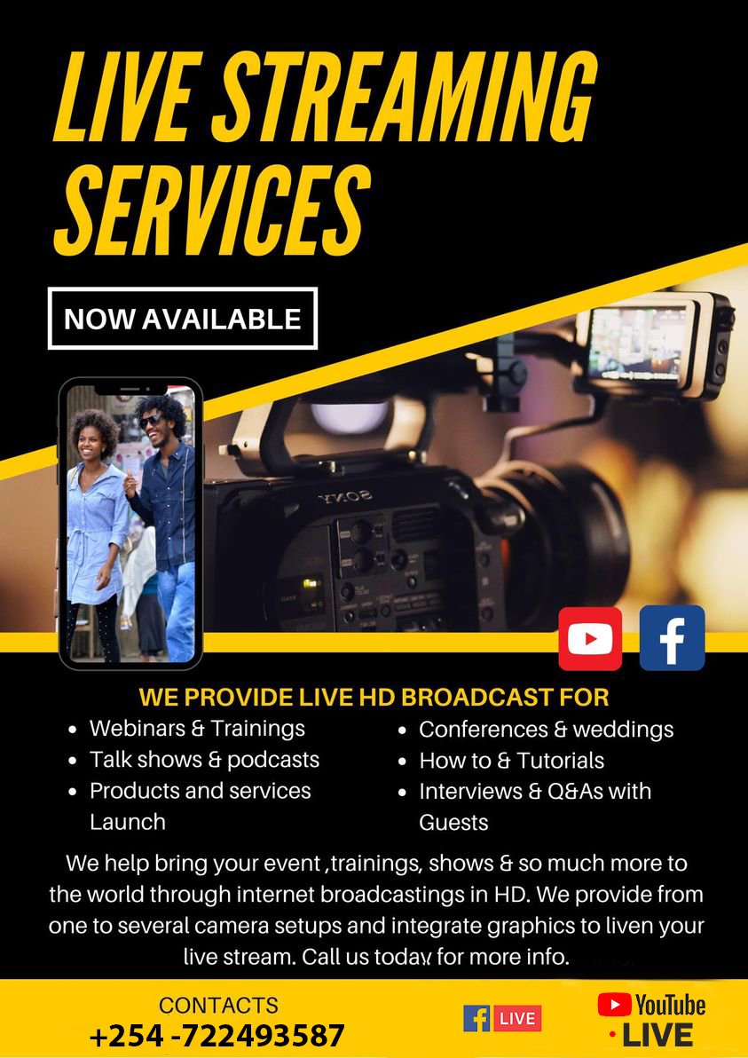 ZannexK's tweet photo. For Livestream events in Western Kenya call 0722493587..........
Your home of creative communications https://t.co/UEACou7iw8