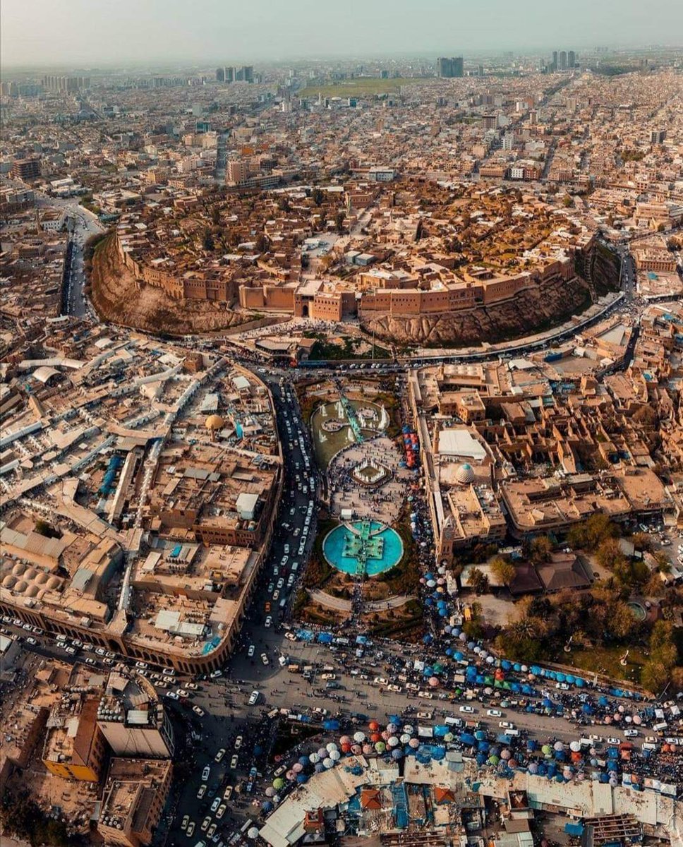 Citadel of Erbil located in northern Iraq. Its history goes back about 6000  years. It covers an area of about 11,000 square meters and is 431 meters  above sea level and 25, image size:968x1200