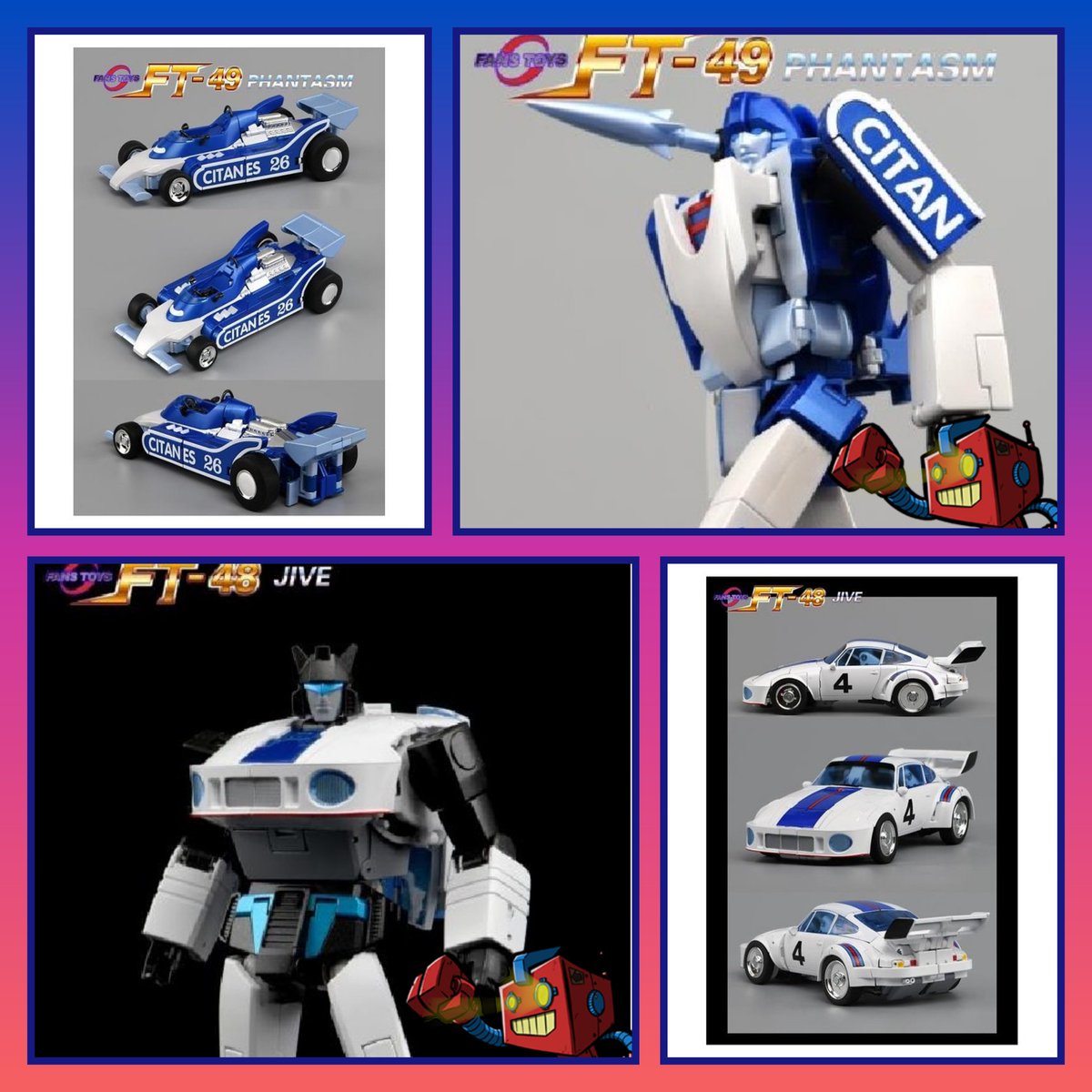 Hi guys,

FT-49 Phantasm and FT-48 Jive will be out soon and we still have a few copies available PrimeTimeToyz.co.uk at our original preorder price for 24 hours only!

Both are currently sold out at many stockists so if you've been unable to secure elsewhere we can help.