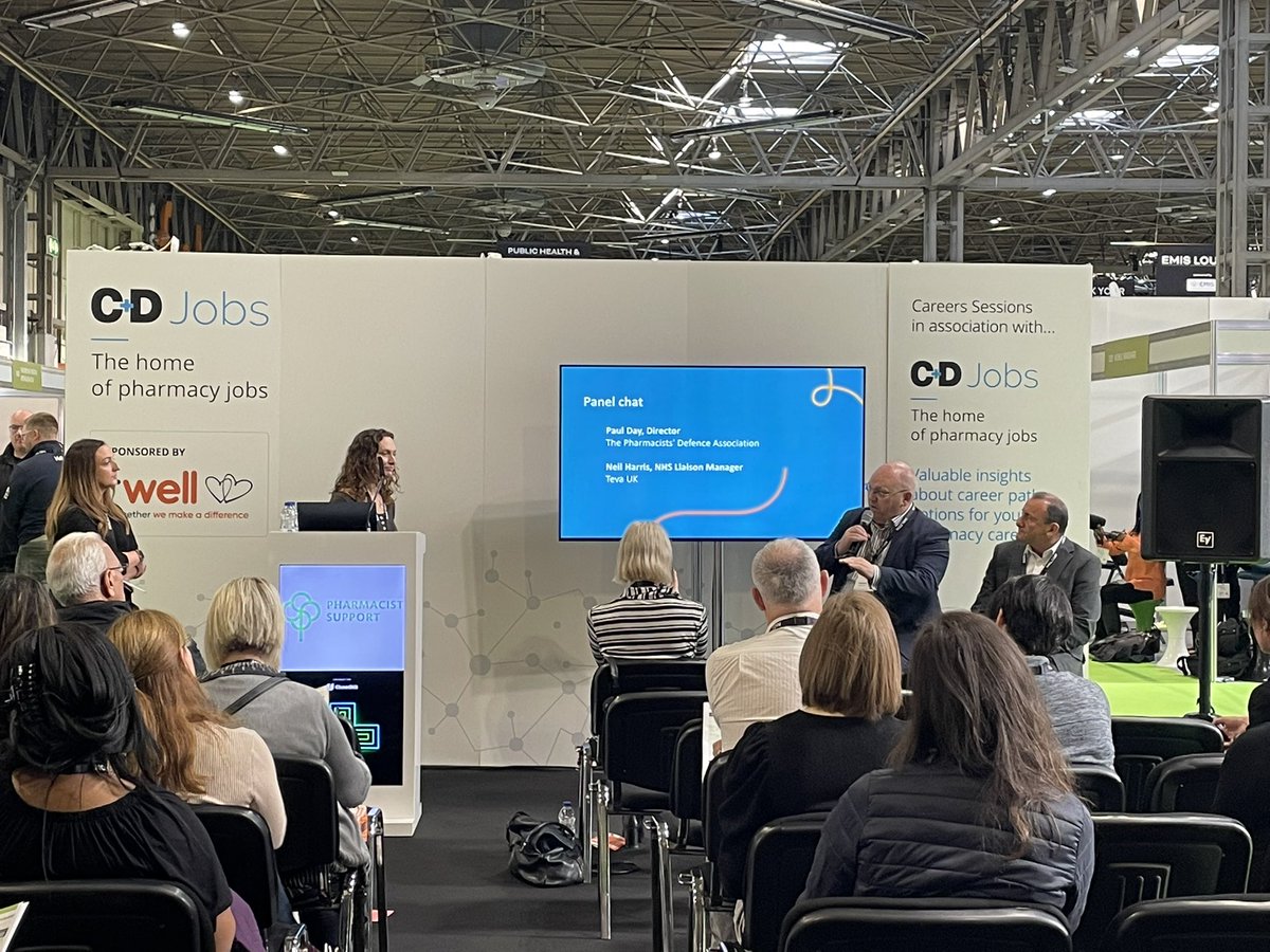 Miracle3847's tweet photo. At the @pharmacyshow hearing about workplace wellbeing from @PharmaSupport @uk_teva and @PaulDayMK from the @the_pda https://t.co/P0RhQQvCM4