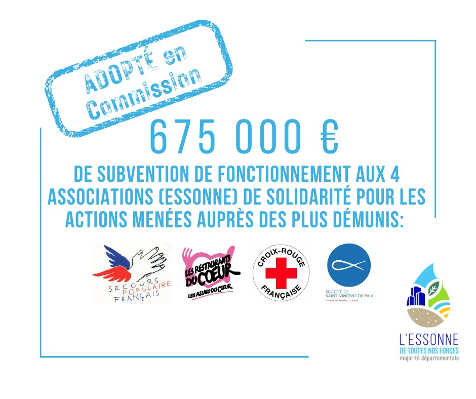 91DTNF's tweet photo. Consciente des enjeux sociétaux, notre majorité soutient les acteurs de la #solidarité qui s’investissent au quotidien sur notre territoire et travaille a travers nos dispositifs départementaux pour réduire les inégalités sociales.
#Essonne https://t.co/yEYaPDOAUp