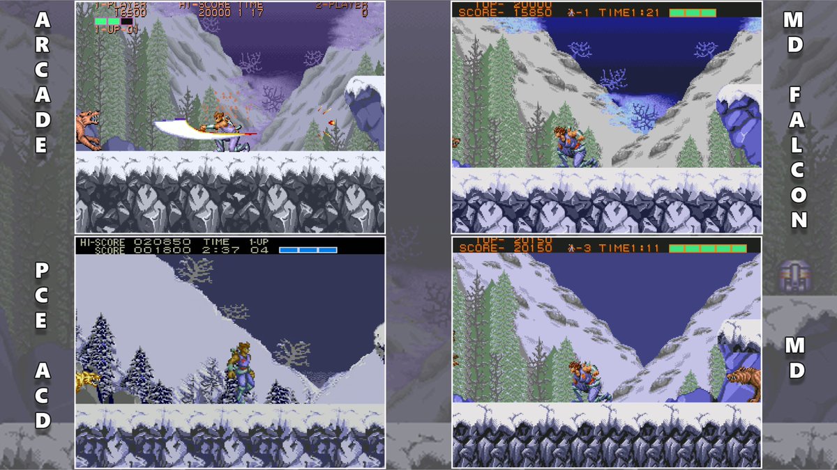 In case you missed it, yesterday I released a video showing part of the progress of the second stage of #Strider #FalconEdition to #MegaDrive 

And a small comparison with the other versions, check it out here: youtu.be/x-FY_LvY1q0