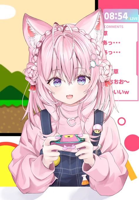 マリ(オ)こよ(ミディアムヘア)#こよりすけっち #ホロライブ #hololive 
