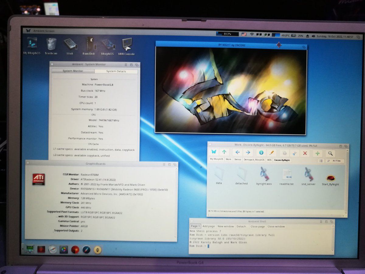 chainq's tweet image. Everybody needs a tiny rave sometimes. #morphos at Amiga37