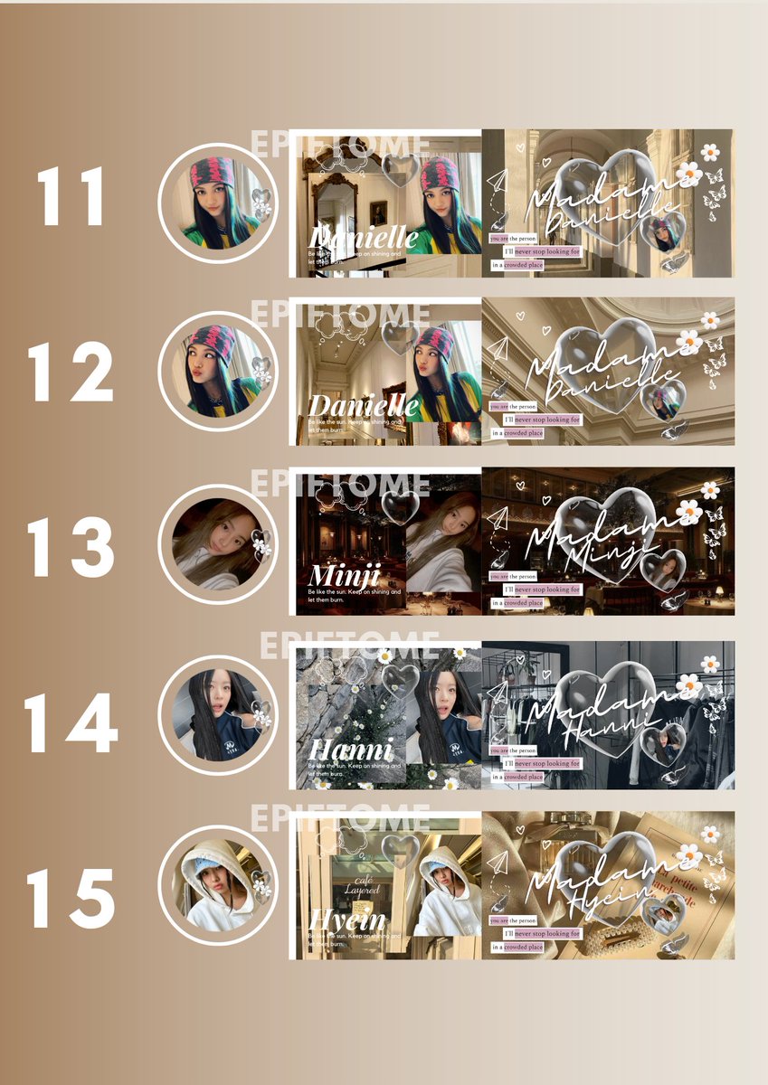 ｡˚໒ retweet will really appreciate!

Layout ready stock 5K only. Bisa via Qris, Dana, Spay, Gopay. Ada Wony, Yujin, Liz, Gaeul, Minji, Danielle, Hyein, Hanni, Isa, Seeun. Yang mau req kindly dm, fee +1K.
#zonauang #zonaba #zonabu #zonajajan