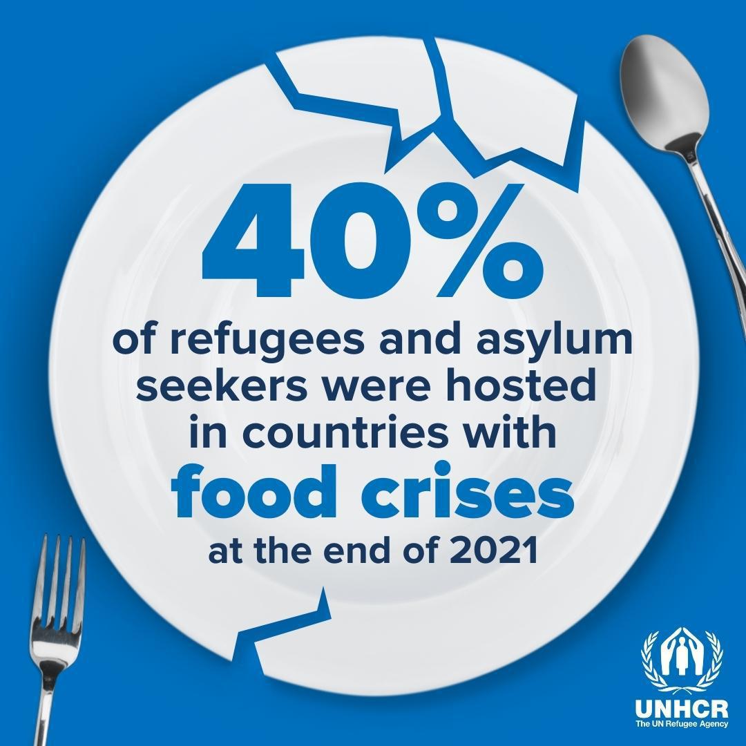 Refugees_EU's tweet photo. Did you know 2/5 of all those forced to flee are hosted in countries facing food shortages?

Find out more in UNHCR’s Global Trends Report: https://t.co/3zTVD8sepQ 

#WorldFoodDay https://t.co/yNYtmbF8Vl