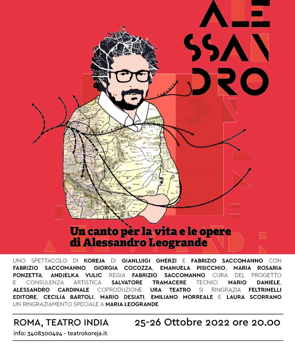 Per chi non lo avesse ancora visto, il 25 e 26 ottobre al Teatro India a Roma ⁦<a href="/teatrodiroma/">Teatro di Roma</a>⁩.