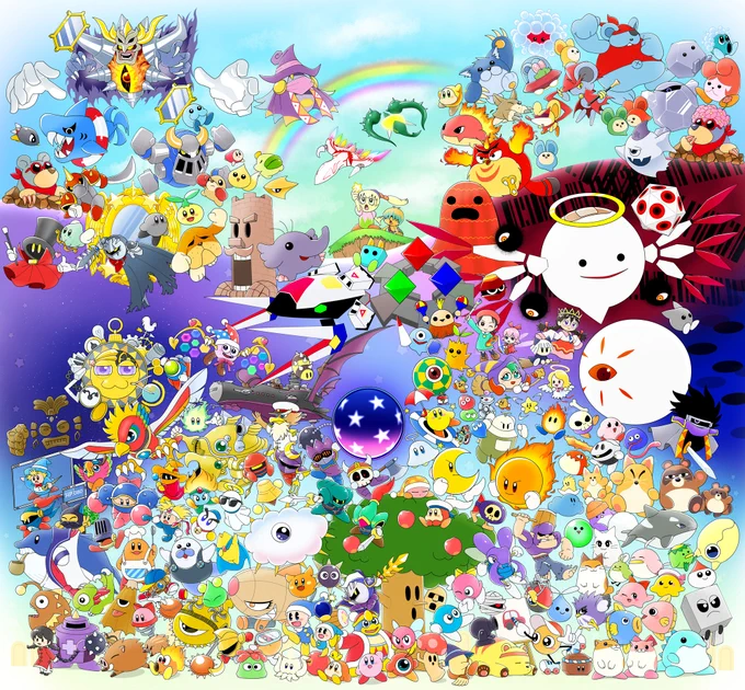 #星のカービィ30周年を365日祝いたいチャレンジ見た目のせいか怪盗と思われがちだしやってることが泥棒というよりトレジャーハンターなケースも普通にある団長 