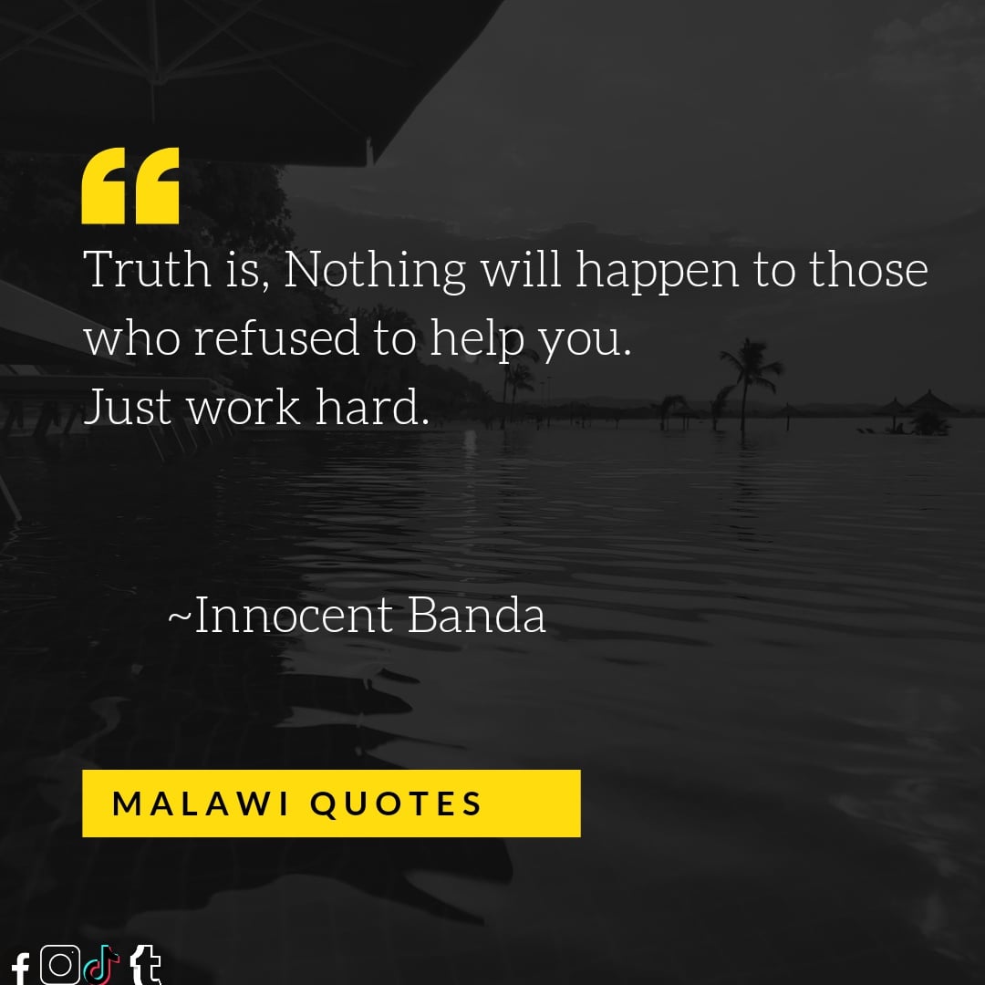 Truth is, Nothing will happen to those who refused to help you. Just work  hard., image size:1080x1080