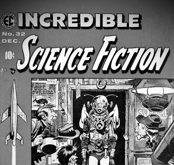 KKHV700's tweet photo. PREVIEW: The Comics Code Authority is reviewing two options for the December issue of "INCREDIBLE SCIENCE FICTION". Which one will they approve? https://t.co/8nF94xqloH