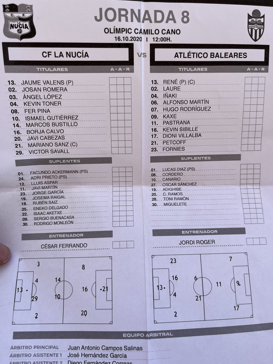 Ya en el #EmilioCano para ver la <a href="/cfnucia/">CF La Nucía</a> de Rodrigo Monleon 🆚 <a href="/atleticbalears/">Atlético Baleares</a> . <a href="/rgfootball_web/">ℝ𝔾𝔽𝕠𝕠𝕥𝕓𝕒𝕝𝕝</a>