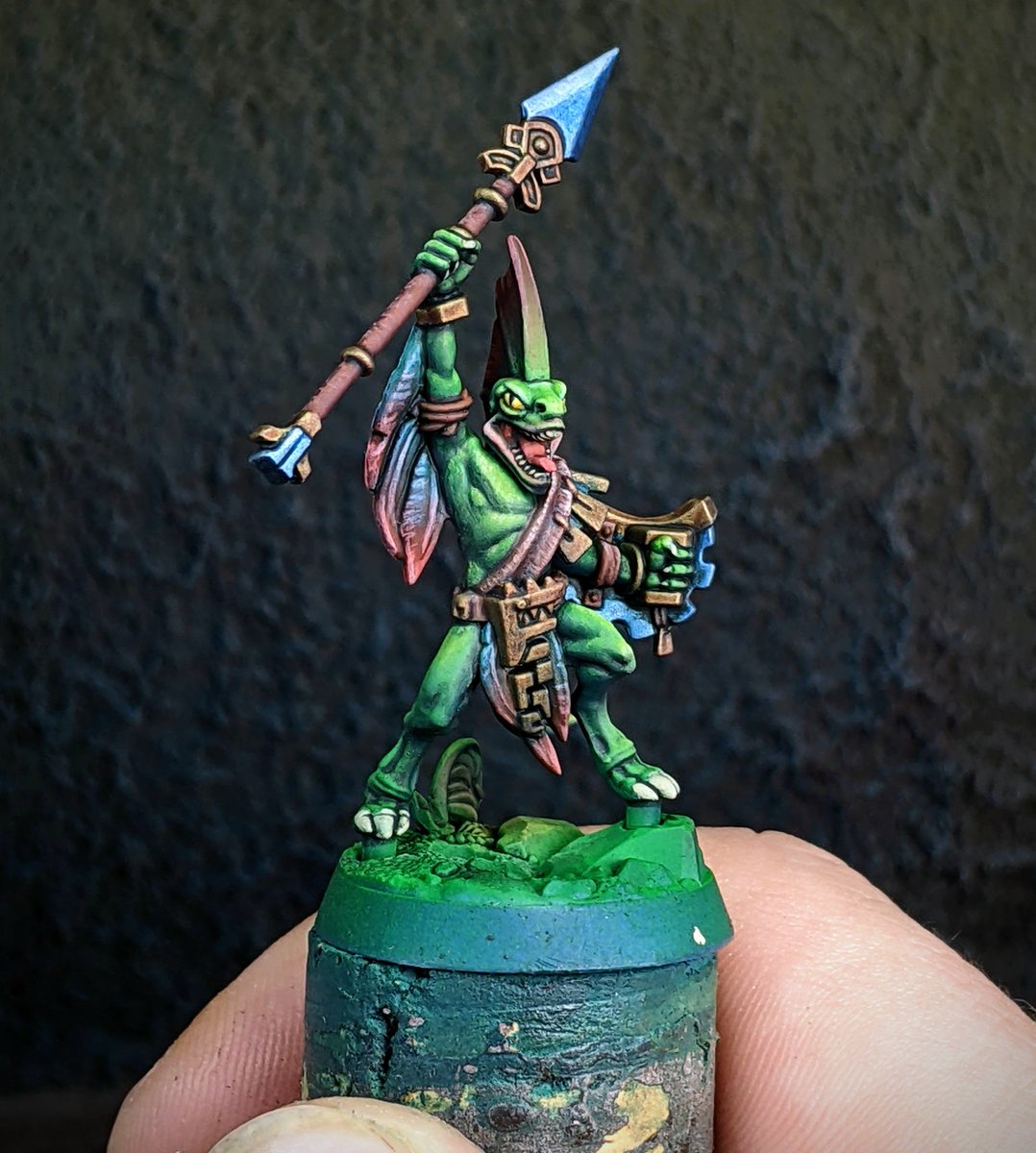 drybrushmagic's tweet photo. Another Gecko is coming together nicely!
#WarhammerCommunity #wepaintminis https://t.co/z5GXXwBiXt