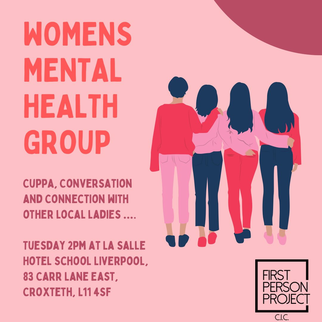 We are so excited to announce that from the voices of community we are working with the local people of North Liverpool to create a women’s mental health group! No waiting list, FREE, volunteers led … who is coming along this week? 😁