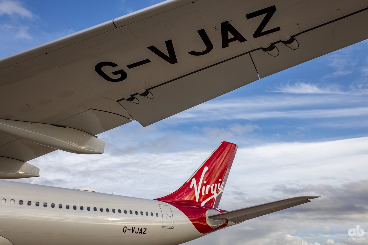 AWBPhotography's tweet photo. Welcome home @VirginAtlantic G-VJAZ. Our new @AirbusintheUK @Airbus A330-900 arrived into @HeathrowAirport yesterday. STUNNING! ❤️ ✈️ #virginatlantic #airbus #A330neo https://t.co/9OecPAg5L3