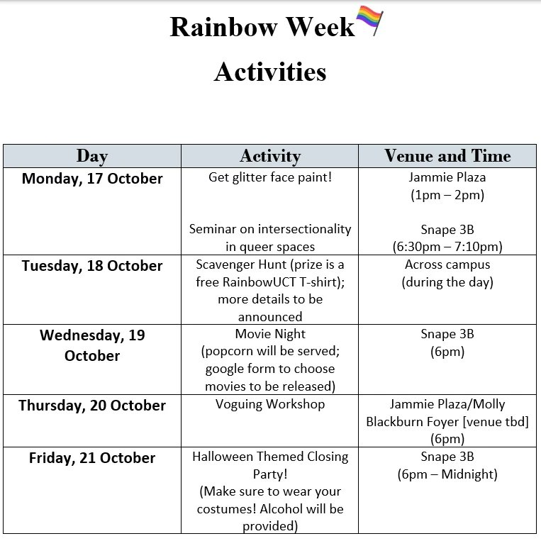 We can't wait to start off rainbow week tomorrow!