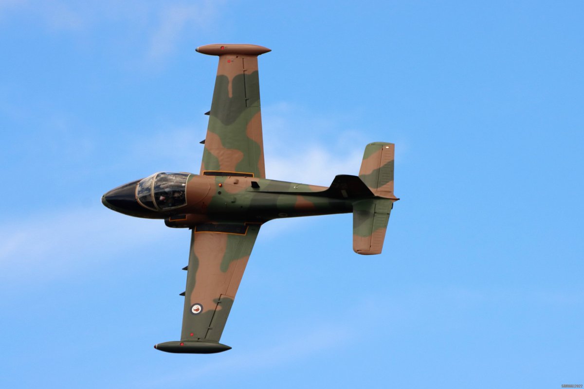 whatthesamhall's tweet image. I love it when a plan comes together. Strikemaster NZ6372/ZK-BAC on its way from Wellington to Hood Aerodrome in Masterton today, shot from Te Ara Tirohanga / Remutaka Trig. Nice short hike too.
#Strikemaster #Avgeek