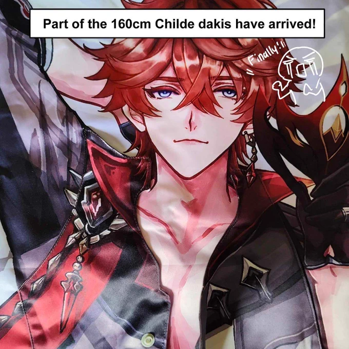 Childe 160cm daki announcement!Some of the dakis that passed QC have arrived!Am very busy atm, but will mail some of the dakis starting next Saturday! Will mail them in the order they were ordered~I have already dm-ed a few people, will contact the Singapore side later tonight 