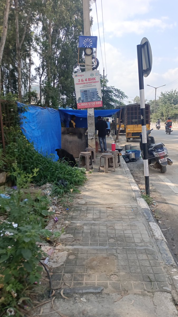 Impossible to walk on the Sarjapur main road footpaths @ChristinMP_TOI <a href="/hsrltrafficps/">HSR LAYOUT TRAFFIC BTP</a> <a href="/DCPTrEastBCP/">DCP Traffic East ಉಪ ಪೊಲೀಸ್ ಆಯುಕ್ತರು ಸಂಚಾರ ಪೂರ್ವ</a> <a href="/MTF_Mobility/">Mahadevapura Task Force-Mobility</a> <a href="/ArvindLBJP/">Aravind Limbavali</a> <a href="/Ashokmruthyu/">ಅಶೋಕ ಮೃತ್ಯುಂಜಯ (Ashok Mruthyunjaya)</a>  Pay 50 - 100 rs daily and open shop anywhere on the main road.