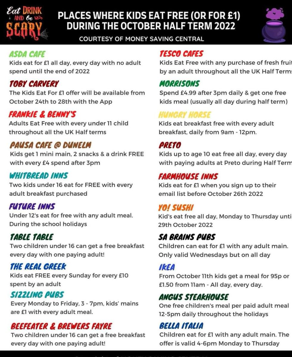 Get out and about this October break...