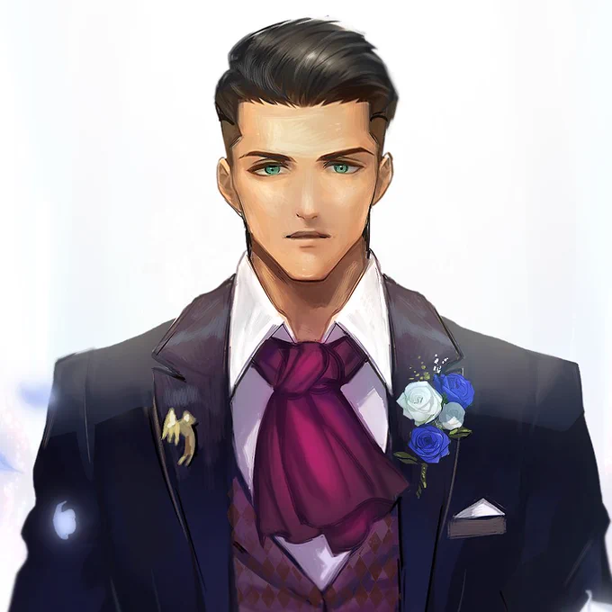 顔アップ 自分なりに原作絵に寄せたつもり!! 