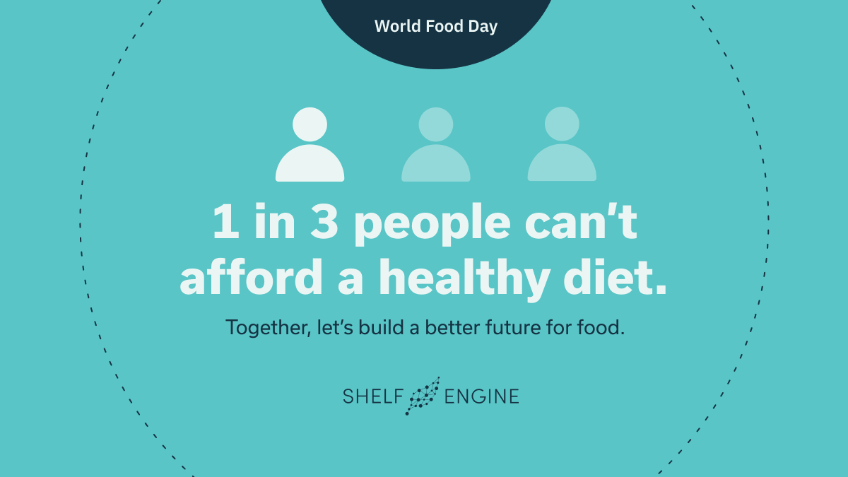 ShelfEngine's tweet photo. World hunger is rising, impacting 3 billion people.
This #WorldFoodDay, issues like Covid, conflict & inflation are adding to food insecurity.
Technology builds better food systems. By reducing food waste through automation, #ShelfEngine contributes to a brighter future. https://t.co/uqWtWUAbux