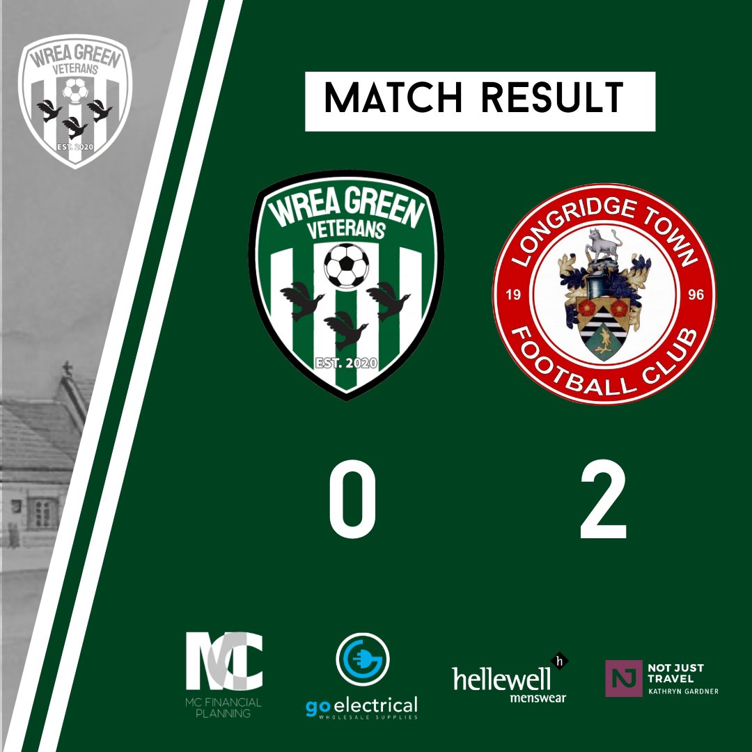 𝗥𝗘𝗦𝗨𝗟𝗧 

A great game of football saw <a href="/longridgeVets/">Longridge Veterans</a> score twice in the second to wrap up the win. The Ducks performances are much improved but the results still prove elusive. Onto the next one and thanks Longridge for a good game! 🙌🏻

#VERDÉ