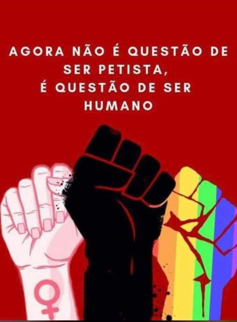 Agora não é questão de ser petista, é questão de ser humano.

Pintou vitória #LulaPresidente1⃣3⃣ contra a desumanidade, a barbárie, o fascismo, o desemprego, a fome, a favor da Ciência, da Vida, do Respeito às diferenças.

Vamos juntos Reconstruir o Brasil.
#Vote13 vem ser feliz!