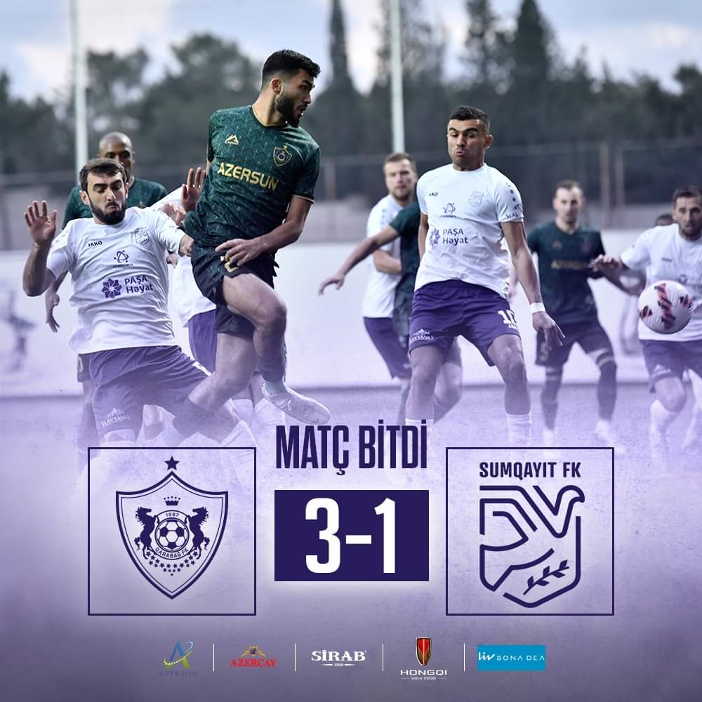 FT: #QarabagSumqayit 3️⃣-1️⃣

+3️⃣ Congratulations, boys! 👏