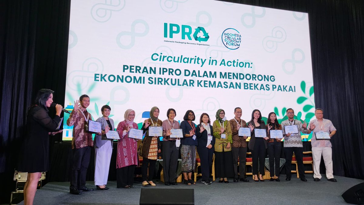 karyanto_wibowo's tweet photo. Congratulations IPRO, together lets ensure the recovery and recycling of packaging waste in the most economically efficient and ecologically sound manner. #circulareconomy https://t.co/oYADOHWXAC