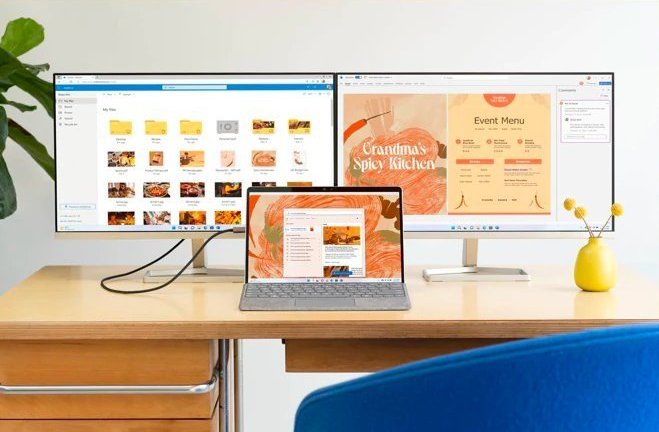 uptechable's tweet photo. The new #SurfacePro9 comes with 2 USB-C and Thunderbolt 4 ports for you to charge your #Surface, dock to monitors, and transfer files. 

Continued in threads...

#SurfacePro #MicrosoftSurface #laptop #NewTech #TechNews #TechUpdates #News #Tech #Microsoft #iPad #iPadPro https://t.co/syNT2z05Qf