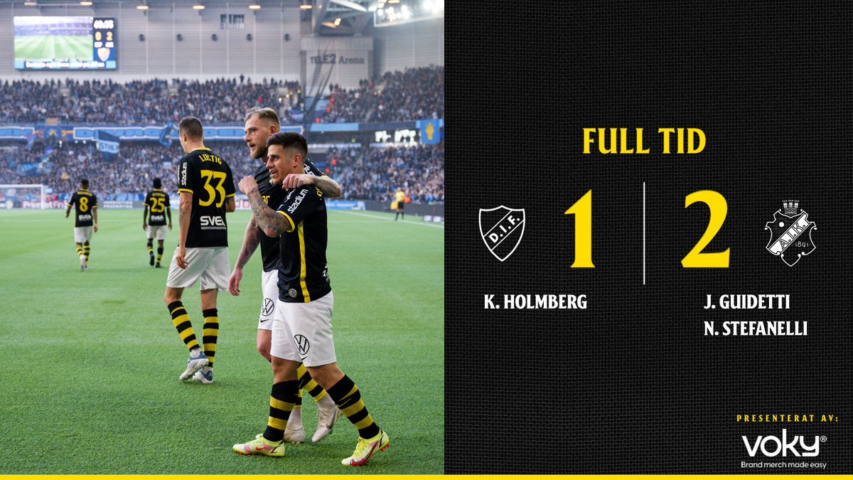 AIKfotboll's tweet photo. DERBYKUNGARNA AIK!

Resultatet innebär att AIK efter tio säsonger är fortsatt obesegrat på Djurgårdens hemmaarena. https://t.co/TTGyEHcGqT