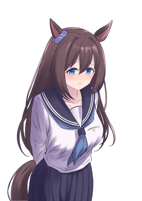 おはようございます!エルちゃんのカラーラフができましたので進捗です「ワタシ、気になりマース…」 
