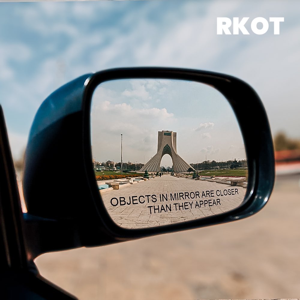 RKOT on X: Objects in mirror are closer than they appear 'Freedom Tower'  #MahsaAmini  / X