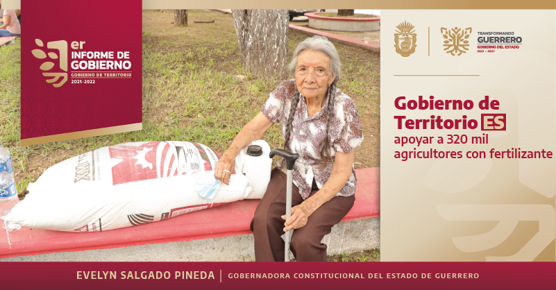 EvelynSalgadoP's tweet photo. #GobiernoDeTerritorio ES apoyar a nuestras y nuestros agricultores guerrerenses para un campo más productivo, este primer año, gracias al apoyo del @GobiernoMX, beneficiamos a más de 320 mil con fertilizante gratuito. https://t.co/5M5Sv4Yvbr