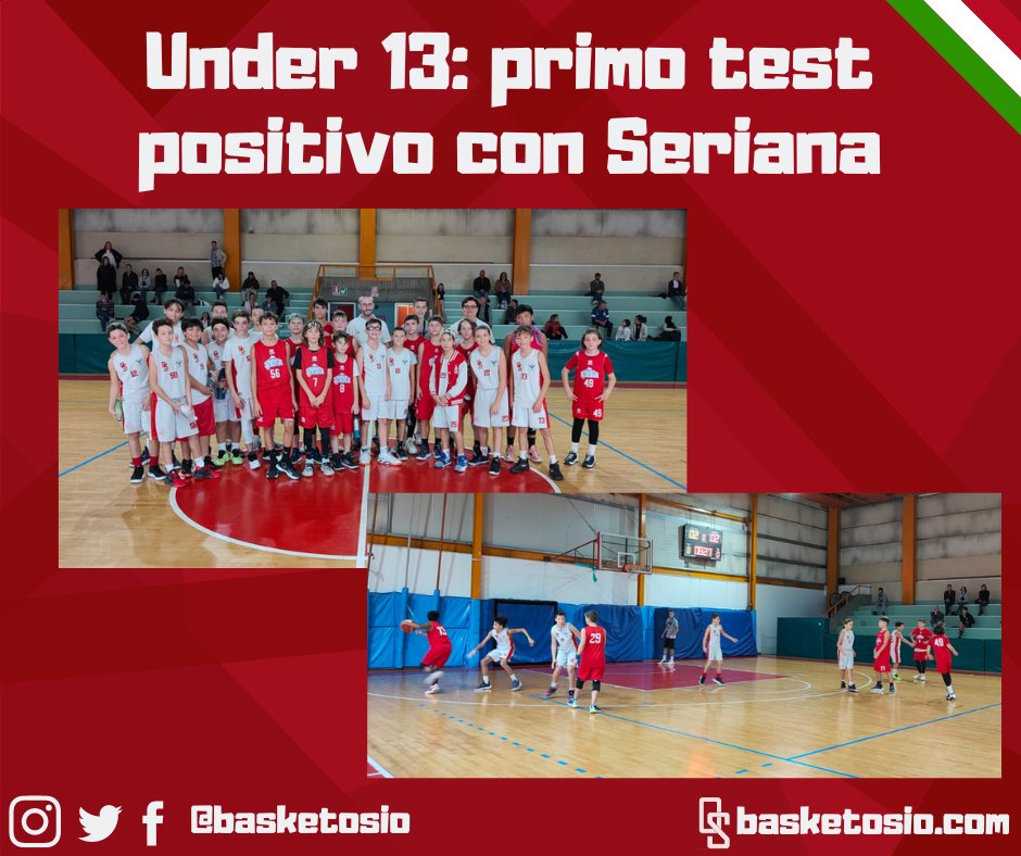 basketosio's tweet photo. UNDER 13, PRIMO TEST POSITIVO!
Si conclude in modo decisamente positivo la prima uscita stagionale dei nostri under 13, che disputano una gara amichevole  in casa, contro la Seriana Basket.
#basketosio #forzaosio #under13 #seriana https://t.co/L7dV3Oe5tG