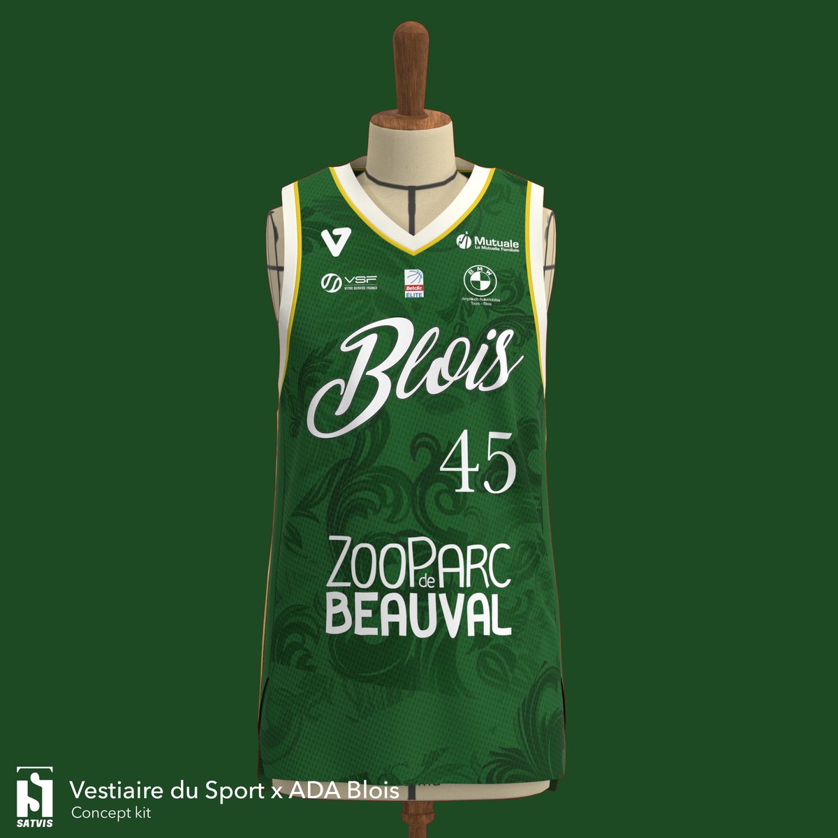 satvis_graphics's tweet photo. Concept kit : ADA Blois x Vestiaire du Sport
🟢 Away kit 🟢

 #Vestiairesport #satvis #graphisme #France #Basket #ADABlois https://t.co/5prawq9FGg