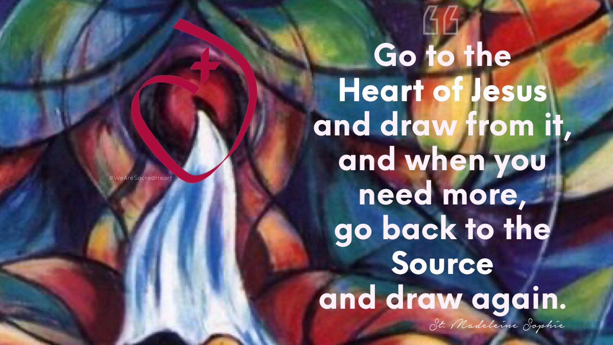 "We learn in contemplative listening to receive and to radiate His love in all that we are and do."
Barbara Bowe, RSCJ 

#SacredHeartofJesus 
#WeAreSacredHeart