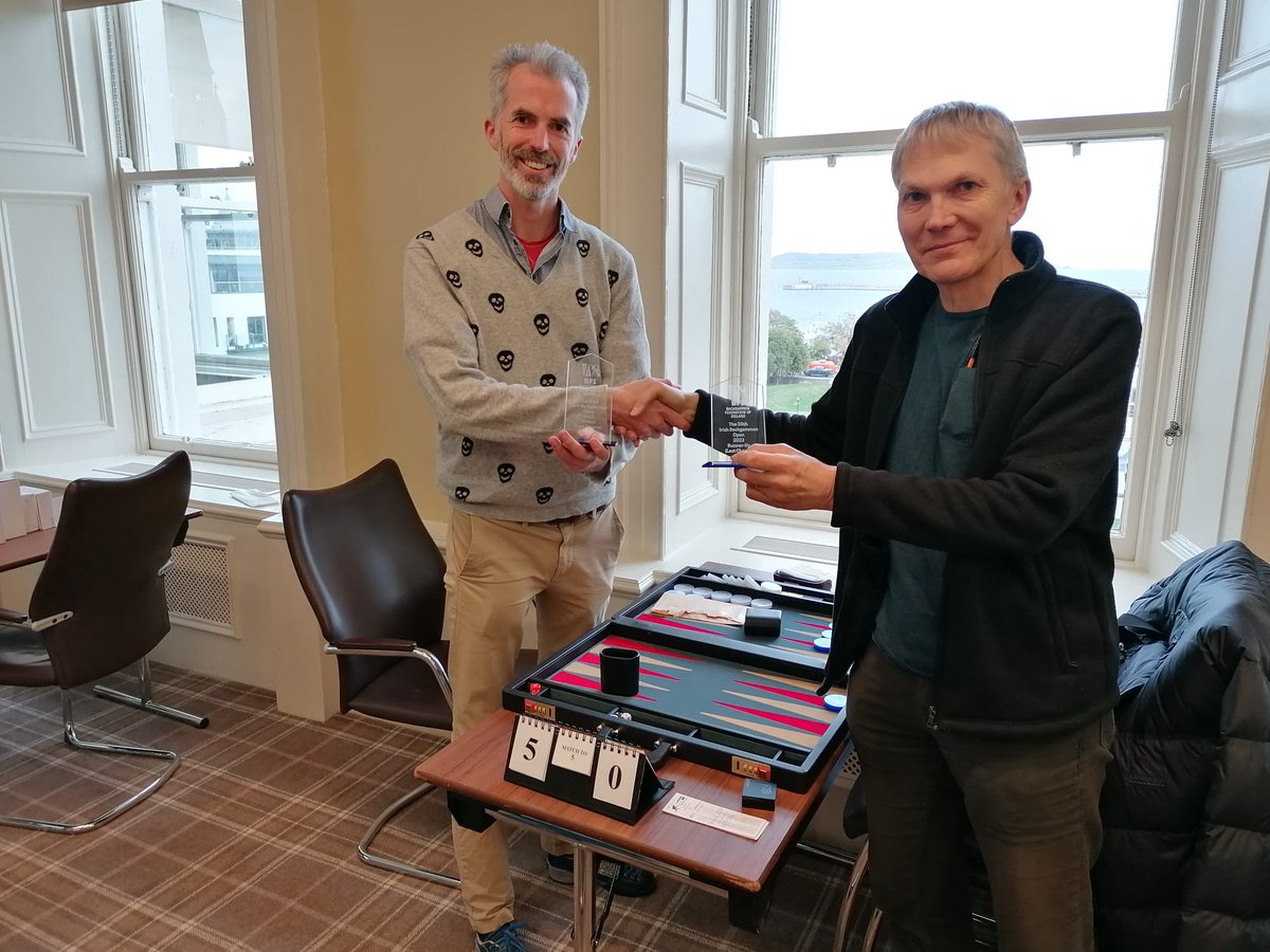 BackgammonIRL's tweet photo. Last chance winner Neil Dobbs
Runner up Peter Bennett https://t.co/pNsfABFJ2O
