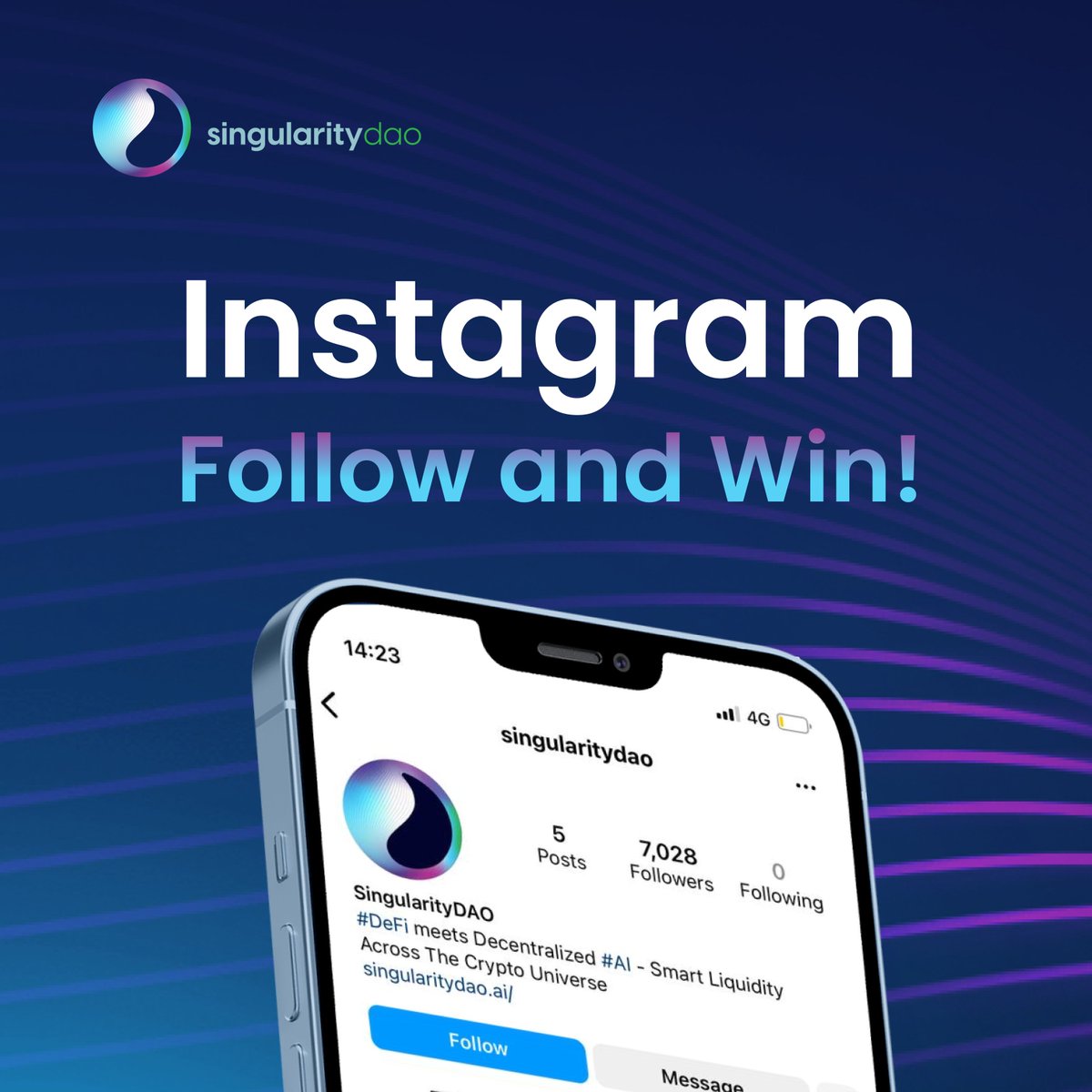 SingularityDAO's tweet photo. Instagram Follow &amp; Win! ❤️

To participate👇

1. Follow the Instagram account 📲
https://t.co/sKvJyyAyFS

2. Tag 2 friends on the pinned post! 📌

A lucky follower will win 200 $SDAO!

#DynaSets #SingularityDAO https://t.co/HuK1cM4YT5