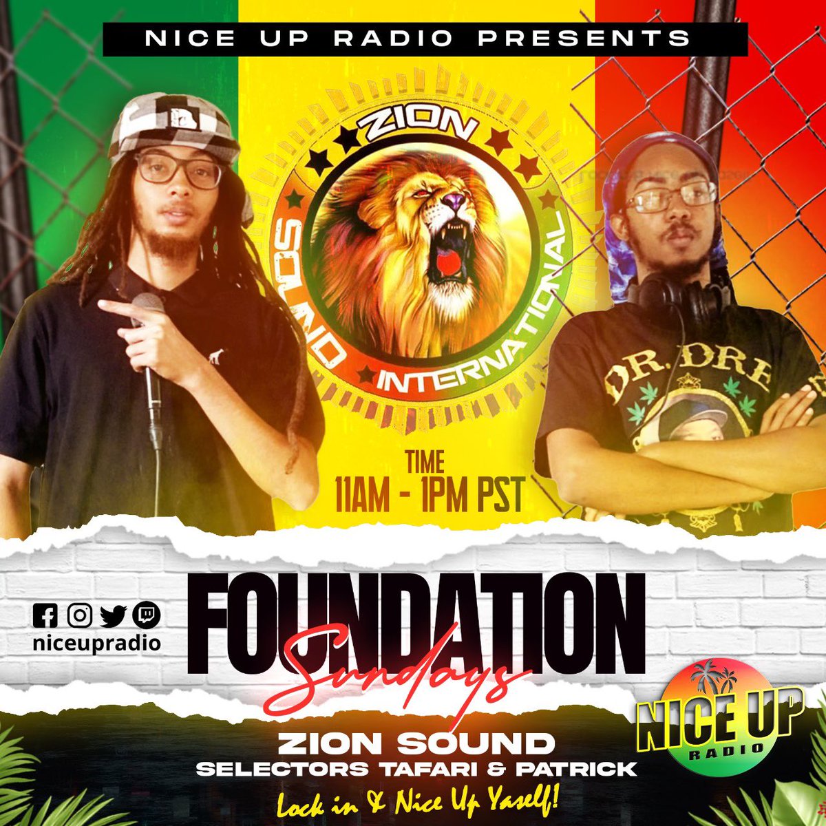 No_Ramp_Family's tweet photo. π£π¨βπΆπ°π
#FoundationSundays on @niceupradio with Patrick and Tafari of #NoRampFamily #ZionSoundInternational #Rastafari #Roots #Reggae #SoundSystemStyle #PositiveEnergy https://t.co/VKDnH5GBNr