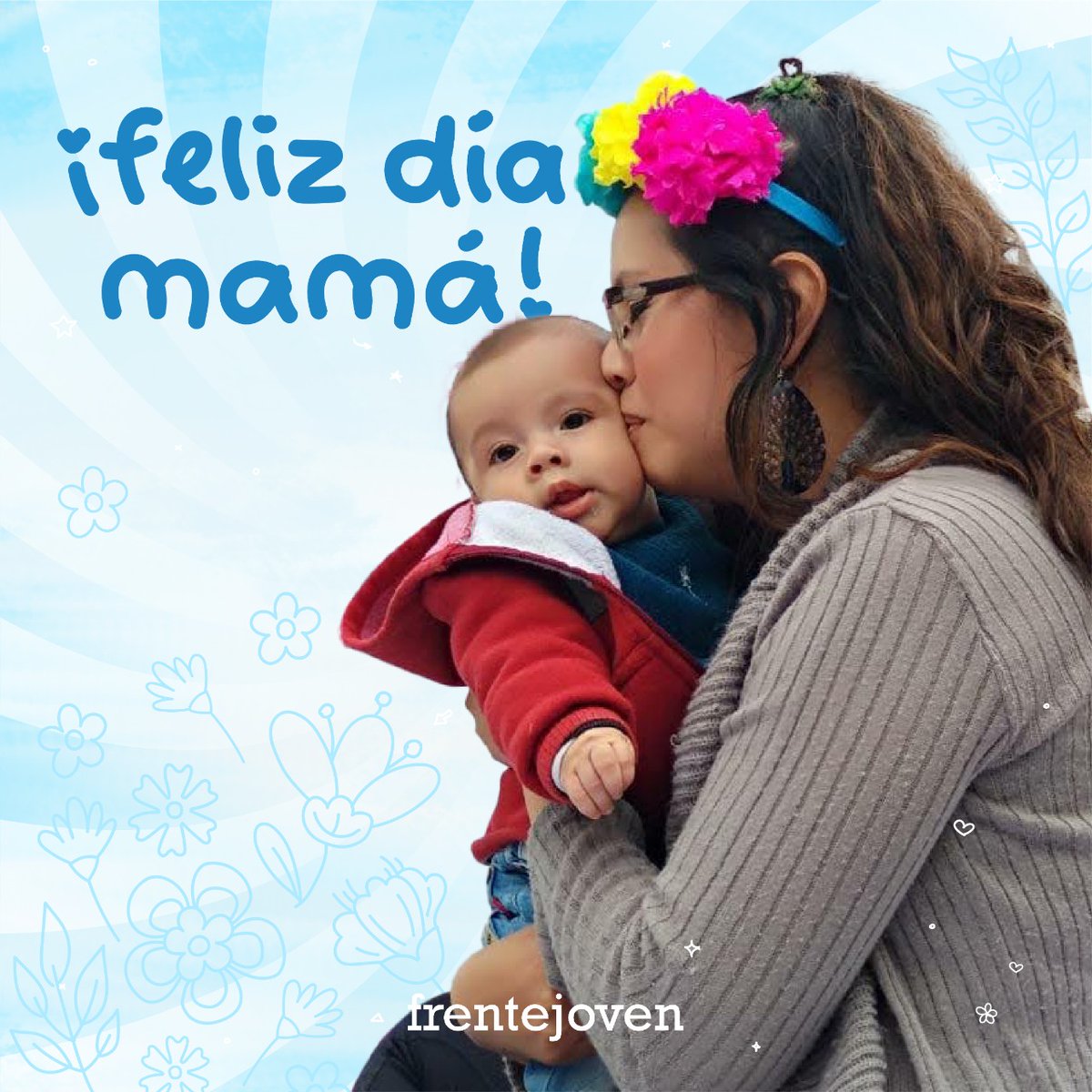 FrenteJovenAR's tweet photo. #FelizDiaDeLaMadre a ellas que nos dan todos los días su corazón. A todas las mamás, especialmente a aquellas que nos permiten acompañarlas en @DefensoresMamas este 2022 🤗💙 https://t.co/Mz7lQp9rF5