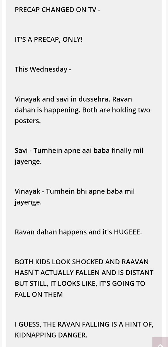 SlaySwayy's tweet photo. Everyone is asking, so this is the new precap on TV.

I watched, but couldn't record.
You'll get the new precapon, HOTSTAR tomorrow.

#GhumHaiKisikeyPyaarMeiin #AyeshaSingh #StarPlus #SaiRat https://t.co/6R3b6Nbb1n
