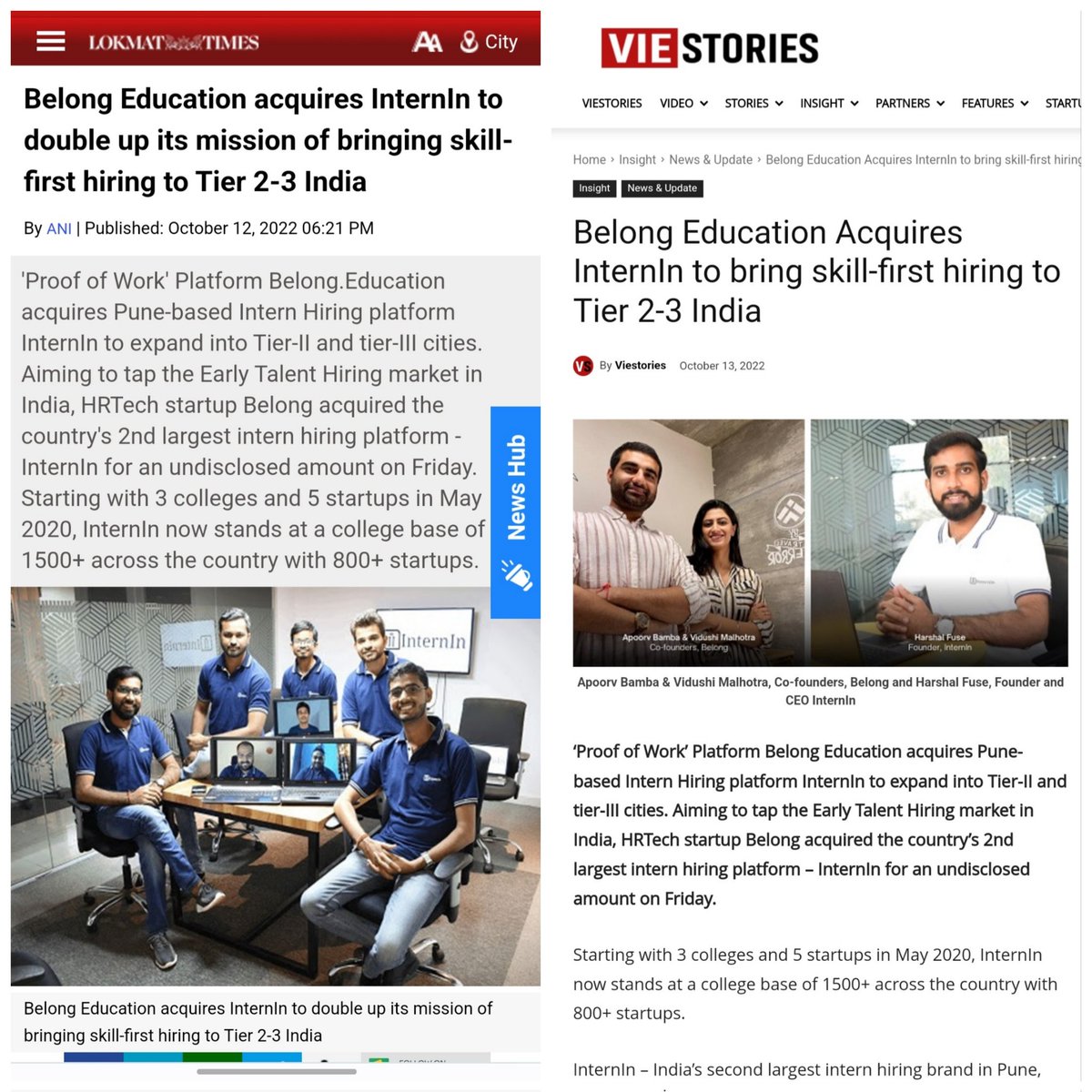 internin_'s tweet photo. It was a roller coaster ride, full of experiments, but worth it! Gratitude to the team for making this a memorable experience. 

#Entrepreneurship #internin #belong #startupacquistion #aquihire #mergersandacquisitions #hiring #neverquit https://t.co/fM3SOwMXTM