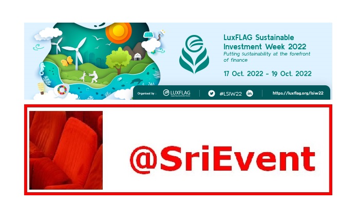 SriEvent's tweet photo. #SriAgenda starting now - #Oct18 11am CEST

Corporate #ESG analysis - w/in #LSIW22 @LuxFLAG Sustainable Investment Week 2022 | Day2 of 3 (until #Oct19)
https://t.co/kCvXuK7BlC 

#sustainablefinance #climatefinance #climateemergency #responsibleinvestment @andytuit https://t.co/OeJzK6MuKP