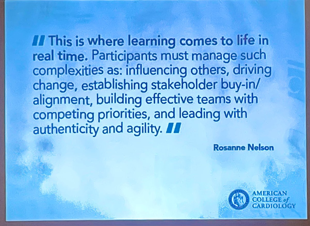 Thank you Dr. @a_l_bailey for sharing your #leadership journey w @ACCinTouch #ACCLeadershipAcademy this morning. The path you've chosen & way you lead those around you is inspiring! @payalkohlimd @olivia_krz @rosanne_nelson1 @AKBhatiaMD @rmbarish #agility #changemanagement