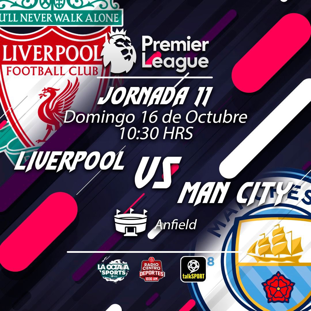 La Octava Sports On Twitter EN VIVO Liverpool Manchester City La octava sports on twitter en vivo liverpool manchester city