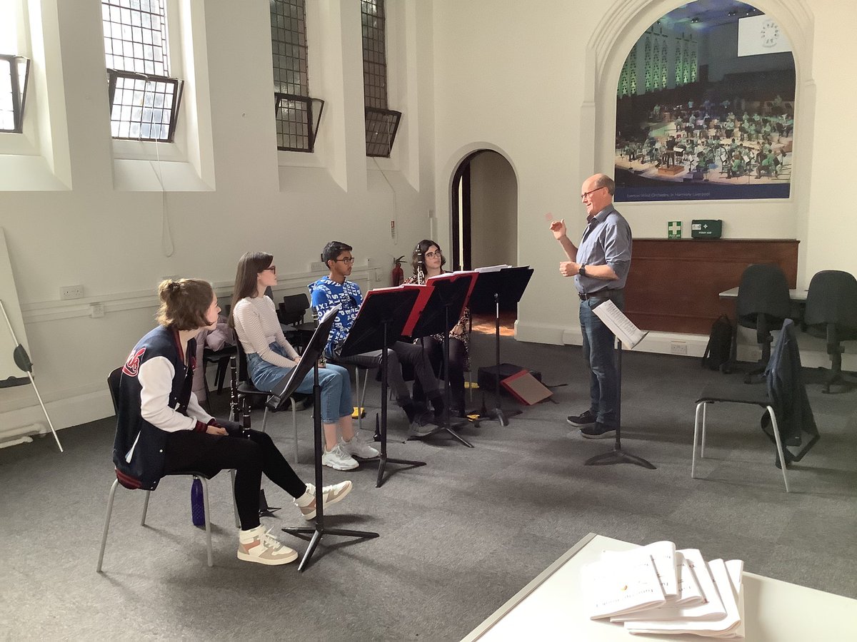 liverpoolphilEd's tweet photo. It was all smiles for the Youth Orchestra brass and wind players who have had a brilliant day of sectional rehearsals! These sectionals are an amazing opportunity for players to work directly with musicians from @liverpoolphil and beyond 🎺 #youthmusic https://t.co/ML8IsD7rbS