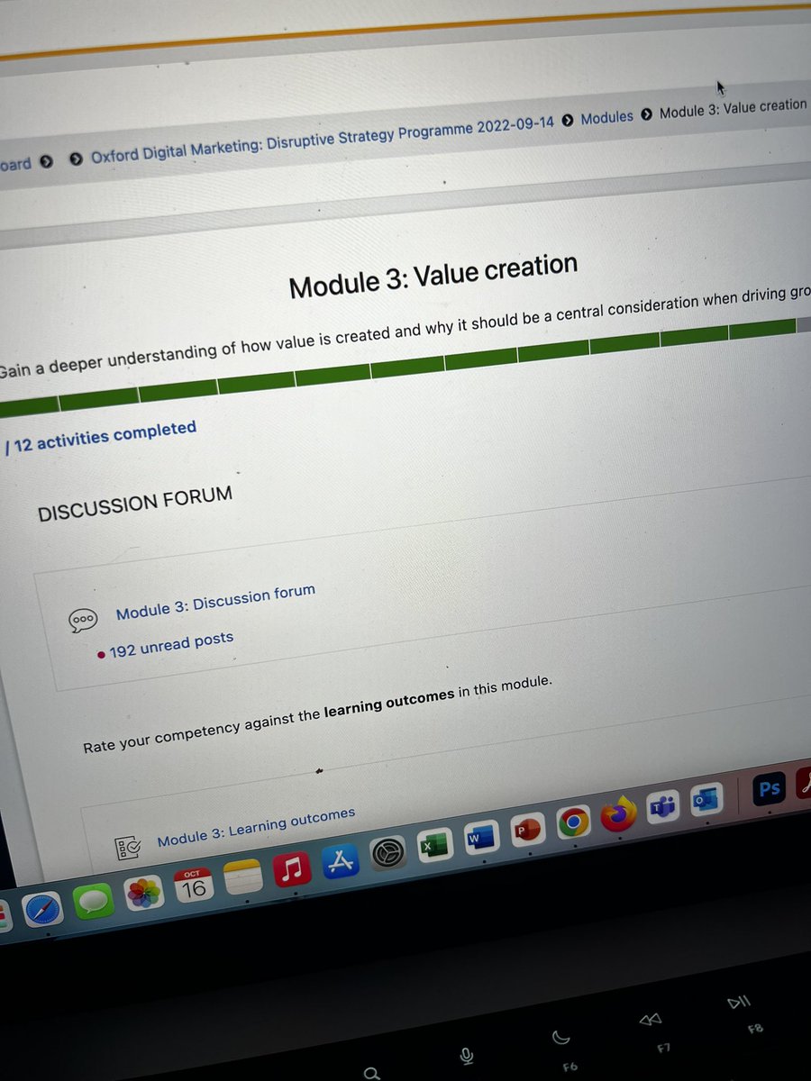 Busy week completing Module 3 aswell ✅ Got locked out of the OLC &amp; have to play catch up but I’m loving solidifying my learning 📚

Purposeful #marketing is about using technology &amp; data in ways that enable marketers to do a better job &amp; to serve customers in a better way.