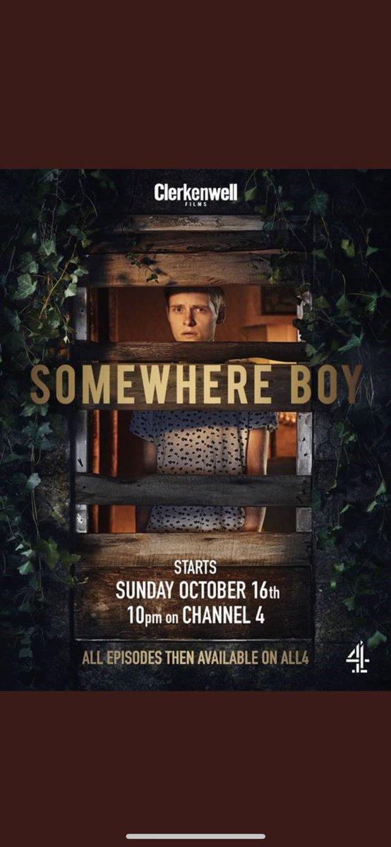 Only watched the first episode but it’s a special bit of tv, dark, funny, sad, evening sorted #SomewhereBoy